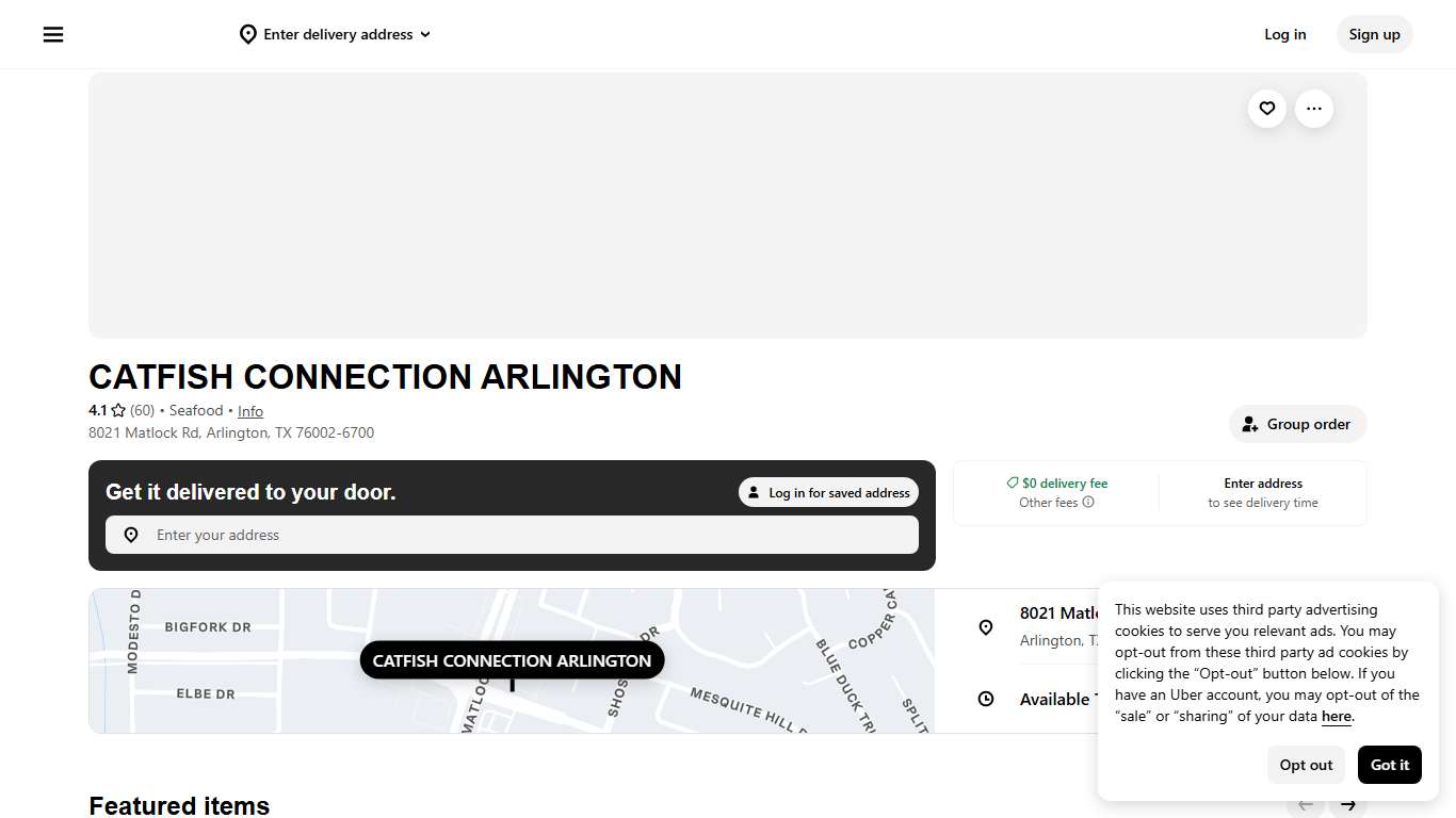 Order CATFISH CONNECTION ARLINGTON Menu Delivery【Menu & Prices】| Arlington Uber Eats