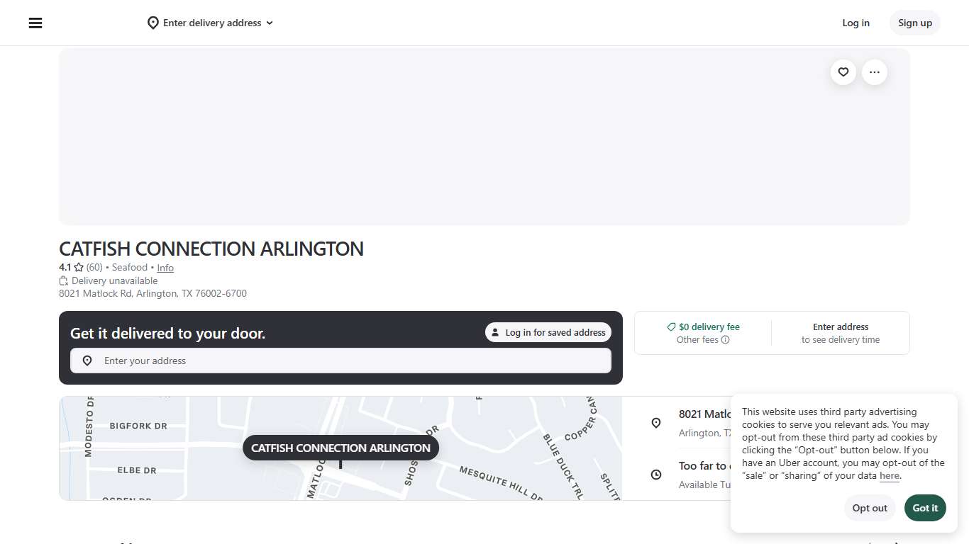 CATFISH CONNECTION ARLINGTON Menu Arlington • Order CATFISH CONNECTION ARLINGTON Delivery Online • Postmates